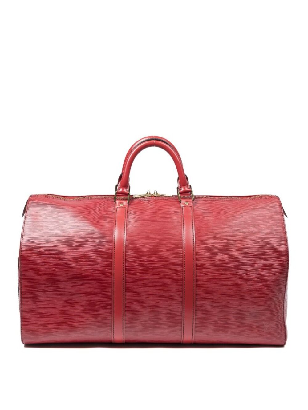 Louis Vuitton Keepall Black Stitch Red Epi
